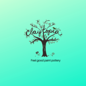 Cropped Claytopia Feel Good Paint Pottery Round Logo
