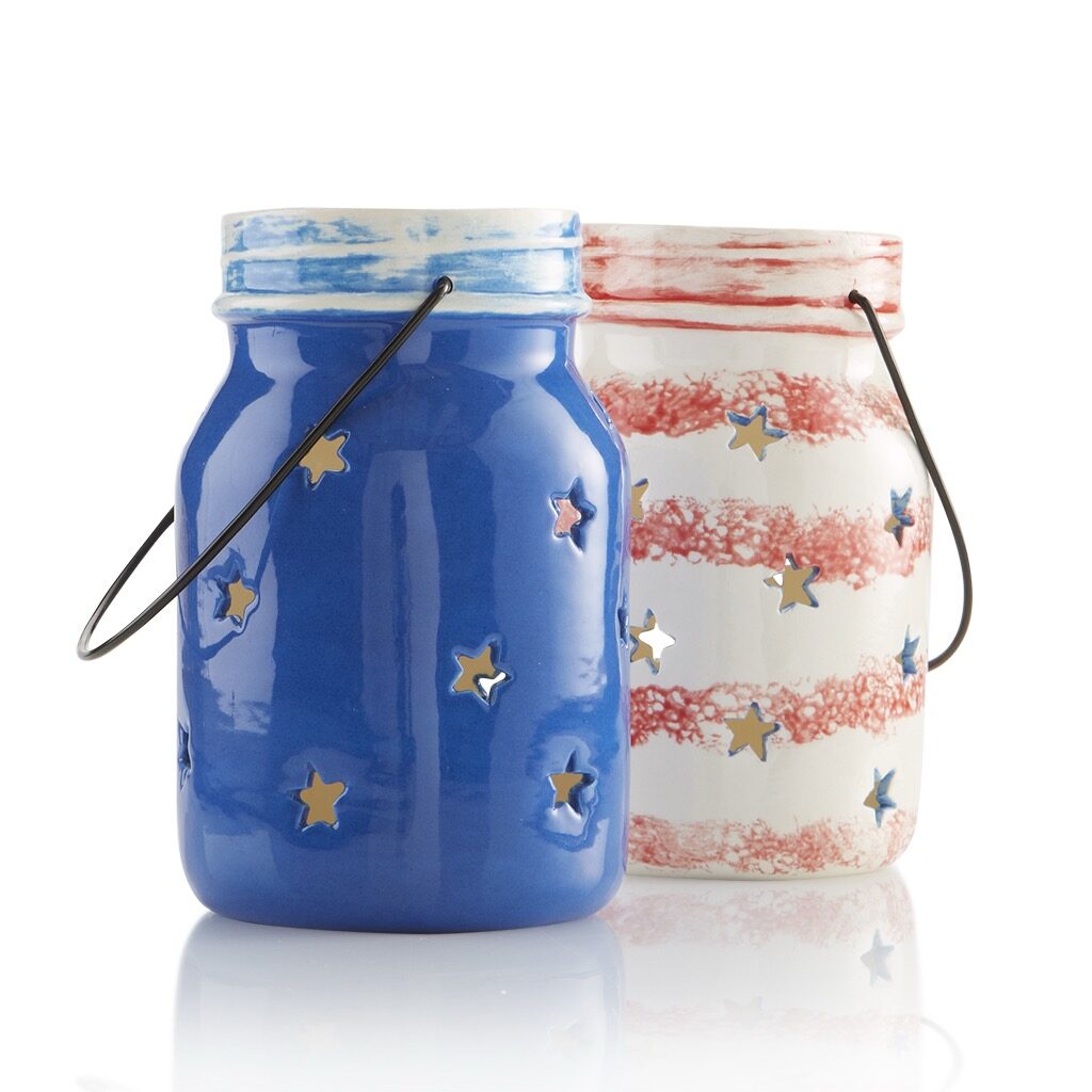 Jar Star Lantern with Hanger Pottery to paint as you choose at Claytopia in Erie PA