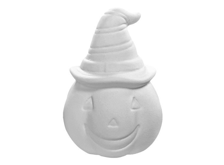 Mini Pumpkin excitedly waiting for painted color Claytopia Erie PA