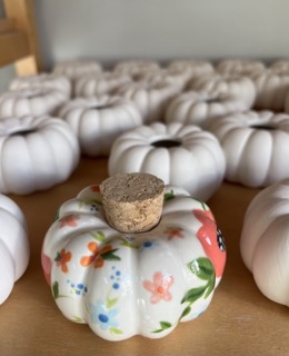 Gourd Cork Jar Ready for Fall Claytopia Erie PA Pottery